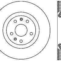 Stoptech StopTech Power Slot 10-13 Hyundai Genesis Coupe Track & R-Spec Front Left Drilled Rotor - Brakes Rotors Pads
