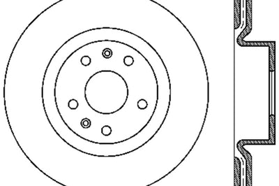 Stoptech StopTech Power Slot 10-13 Hyundai Genesis Coupe Track & R-Spec Front Left Drilled Rotor - Brakes Rotors Pads