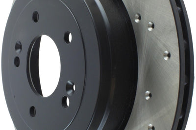 Stoptech StopTech Power Slot 10-13 Hyundai Genesis Coupe Track & R-Spec Rear Right Drilled Rotor - Brakes Rotors Pads