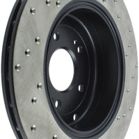 Stoptech StopTech Power Slot 10-13 Hyundai Genesis Coupe Track & R-Spec Rear Right Drilled Rotor - Brakes Rotors Pads