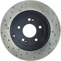 Stoptech StopTech Power Slot 10-13 Hyundai Genesis Coupe Track & R-Spec Rear Right Drilled Rotor - Brakes Rotors Pads