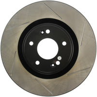 Stoptech StopTech Power Slot 10 Hyundai Genesis Coupe Track Front Left Slotted Rotor - Brakes Rotors & Pads