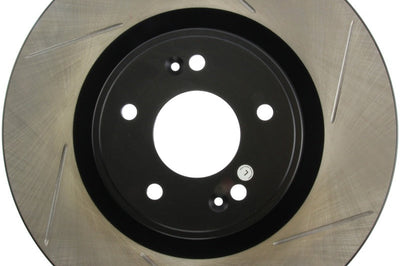 Stoptech StopTech Power Slot 10 Hyundai Genesis Coupe Track Front Left Slotted Rotor - Brakes Rotors & Pads