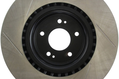 Stoptech StopTech Power Slot 10 Hyundai Genesis Coupe Track Front Left Slotted Rotor - Brakes Rotors & Pads