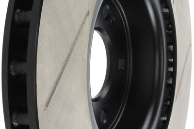 Stoptech StopTech Power Slot 10 Hyundai Genesis Coupe Track Front Right Slotted Rotor - Brakes Rotors & Pads