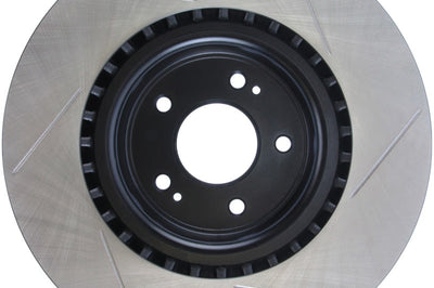 Stoptech StopTech Power Slot 10 Hyundai Genesis Coupe Track Front Right Slotted Rotor - Brakes Rotors & Pads