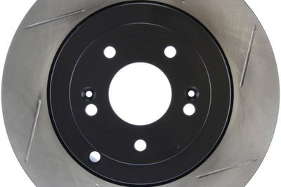 Stoptech StopTech Power Slot 10 Hyundai Genesis Coupe Track Rear Left Slotted Rotor - Brakes Rotors & Pads
