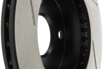 Stoptech StopTech Power Slot 89-93 Mazda Miata SportStop Slotted Front Left Rotor - Brakes Rotors & Pads