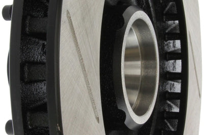 Stoptech StopTech Power Slot 90-93 Ford Mustang 8cy (Exc Cobra Rear Disc) Front Left Slotted Rotor - Brakes Rotors &