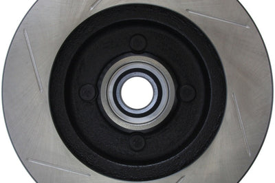 Stoptech StopTech Power Slot 90-93 Ford Mustang 8cy (Exc Cobra Rear Disc) Front Left Slotted Rotor - Brakes Rotors &