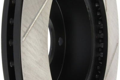 Stoptech StopTech Power Slot 93-95 Mazda RX-7 SportStop Slotted Front Right Rotor - Brakes Rotors & Pads