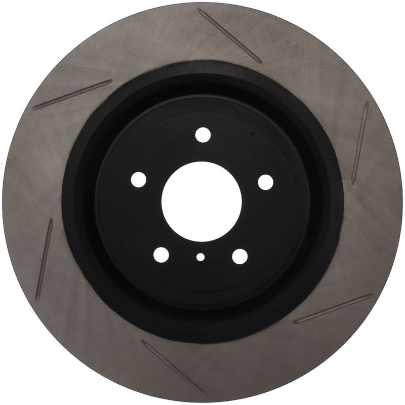Stoptech StopTech Power Slot Nissan 370z / Infiniti G37 SportStop Slotted Front Left Rotor - Brakes Rotors & Pads