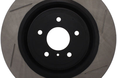 Stoptech StopTech Power Slot Nissan 370z / Infiniti G37 SportStop Slotted Front Left Rotor - Brakes Rotors & Pads