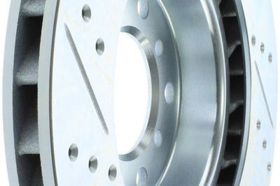 Stoptech StopTech Select Sport 01-06 BMW M3 Slotted & Drilled Front Left Rotor - Brakes Rotors Pads