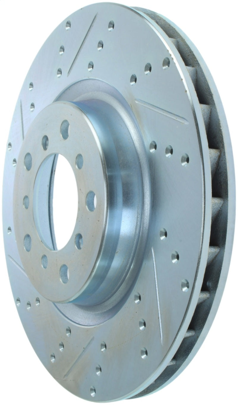 Stoptech StopTech Select Sport 01-06 BMW M3 Slotted & Drilled Front Right Rotor - Brakes Rotors Pads