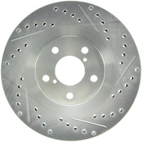 Stoptech StopTech Select Sport 03-08 Subaru Forester Slotted and Drilled Left Front Rotor - Brakes Rotors & Pads