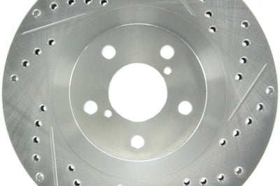 Stoptech StopTech Select Sport 03-08 Subaru Forester Slotted and Drilled Left Front Rotor - Brakes Rotors & Pads