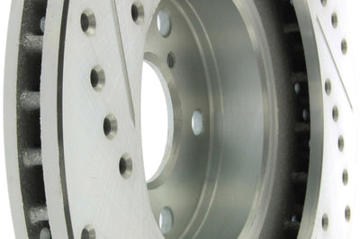 Stoptech StopTech Select Sport 03-08 Subaru Forester Slotted and Drilled Left Front Rotor - Brakes Rotors & Pads