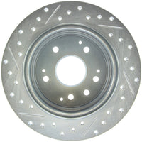 Stoptech StopTech Select Sport 04-08 Acura TL Drilled & Slotted Rear Driver Side Brake Rotor - Brakes Rotors Pads