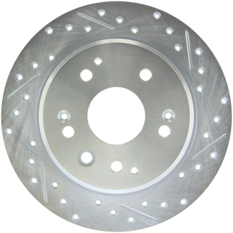 Stoptech StopTech Select Sport 04-08 Acura TL Drilled & Slotted Rear Driver Side Brake Rotor - Brakes Rotors Pads