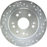 Stoptech StopTech Select Sport 04-08 Acura TL Drilled & Slotted Rear Driver Side Brake Rotor - Brakes Rotors Pads