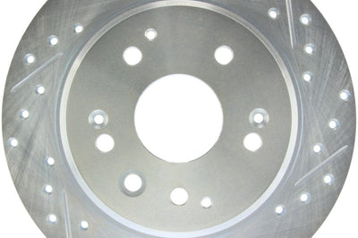 Stoptech StopTech Select Sport 04-08 Acura TL Drilled & Slotted Rear Driver Side Brake Rotor - Brakes Rotors Pads
