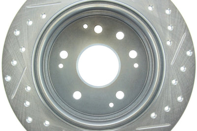 Stoptech StopTech Select Sport 04-08 Acura TL Drilled & Slotted Rear Passenger Side Brake Rotor - Brakes Rotors Pads