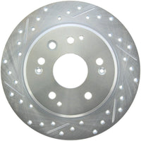 Stoptech StopTech Select Sport 04-08 Acura TL Drilled & Slotted Rear Passenger Side Brake Rotor - Brakes Rotors Pads