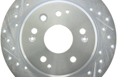 Stoptech StopTech Select Sport 04-08 Acura TL Drilled & Slotted Rear Passenger Side Brake Rotor - Brakes Rotors Pads