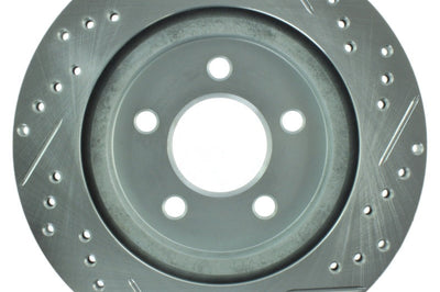 Stoptech StopTech Select Sport 05-10 Ford Mustang GT Slotted and Drilled Rear Right Rotor - Brakes Rotors & Pads