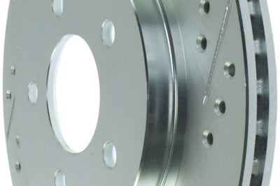 Stoptech StopTech Select Sport 05-10 Ford Mustang GT Slotted and Drilled Rear Left Rotor - Brakes Rotors & Pads