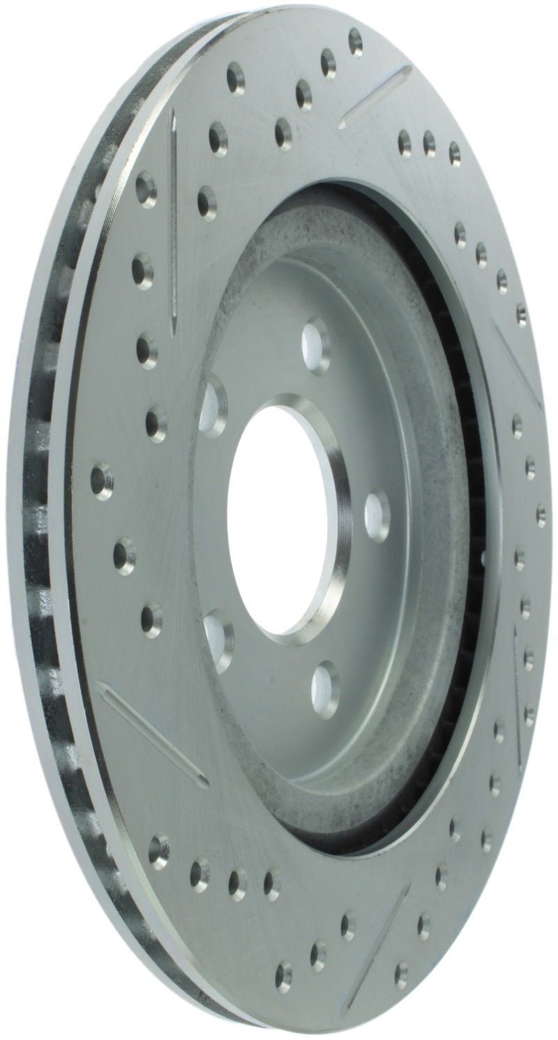Stoptech StopTech Select Sport 05-10 Ford Mustang GT Slotted and Drilled Rear Left Rotor - Brakes Rotors & Pads
