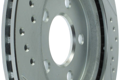 Stoptech StopTech Select Sport 05-10 Ford Mustang GT Slotted and Drilled Rear Left Rotor - Brakes Rotors & Pads