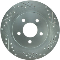 Stoptech StopTech Select Sport 05-10 Ford Mustang GT Slotted and Drilled Rear Left Rotor - Brakes Rotors & Pads