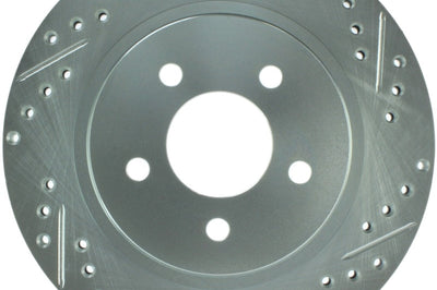 Stoptech StopTech Select Sport 05-10 Ford Mustang GT Slotted and Drilled Rear Left Rotor - Brakes Rotors & Pads