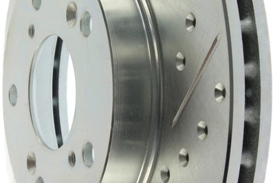 Stoptech StopTech Select Sport 06-08 Honda Civic GX / 98-02 Accord V6 Slotted and Drilled Left Front Rotor - Brakes