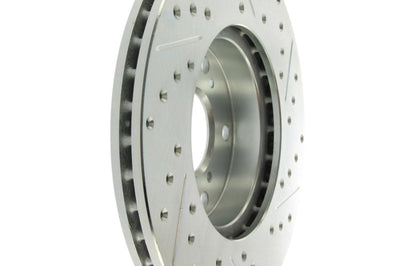 Stoptech StopTech Select Sport 06-08 Honda Civic GX / 98-02 Accord V7 Slotted and Drilled Right Front Rotor - Brakes