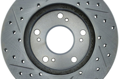 Stoptech StopTech Select Sport 06-11 Honda Civic DX/EX/LX Slotted and Drilled Left Front Rotor - Brakes Rotors & Pads