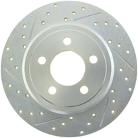 Stoptech StopTech Select Sport 06-15 Dodge Charger/ 05-15 Chrysler 300 Slotted/Drilled Right Rear Brake Rotor - Brakes