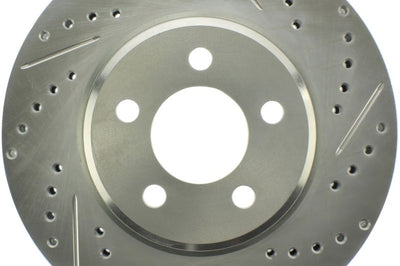Stoptech StopTech Select Sport 06-17 Dodge Charrger/14-17 Chrysler 300 Slotted & Drilled Front Left Rotor - Brakes