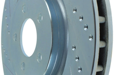 Stoptech StopTech Select Sport 07-10 Ford Shelby Slotted and Drilled Right Rotor - Brakes Rotors & Pads