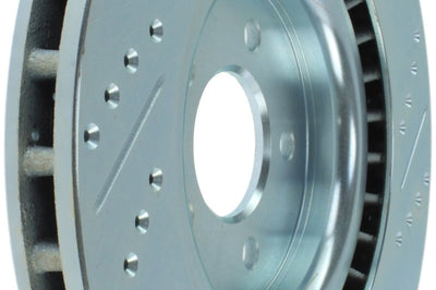 Stoptech StopTech Select Sport 07-10 Ford Shelby Slotted and Drilled Right Rotor - Brakes Rotors & Pads