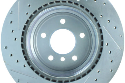Stoptech StopTech Select Sport 07-13 BMW 335i Slotted & Drilled Vented Left Rear Brake Rotor - Brakes Rotors Pads