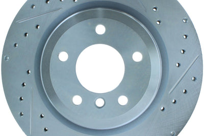 Stoptech StopTech Select Sport 07-13 BMW 335i Slotted & Drilled Vented Left Rear Brake Rotor - Brakes Rotors Pads