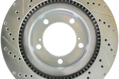 Stoptech StopTech Select Sport 07-17 Toyota Tundra Slotted & Drilled Front Left Rotor - Brakes Rotors Pads