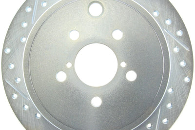 Stoptech StopTech Select Sport 09-13 Subaru Forester Slotted and Drilled Right Rear Rotor - Brakes Rotors & Pads