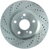 Stoptech StopTech Select Sport 11-16 Toyota Avalon/ 11-17 Camry SportStop Slotted & Drilled Righ Front Rotor - Brakes