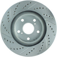Stoptech StopTech Select Sport 11-16 Toyota Avalon/ 11-17 Camry SportStop Slotted & Drilled Left Front Rotor - Brakes