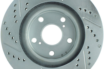 Stoptech StopTech Select Sport 11-16 Toyota Avalon/ 11-17 Camry SportStop Slotted & Drilled Left Front Rotor - Brakes