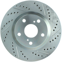 Stoptech StopTech Select Sport 11-16 Toyota Avalon/ 11-17 Camry SportStop Slotted & Drilled Left Front Rotor - Brakes